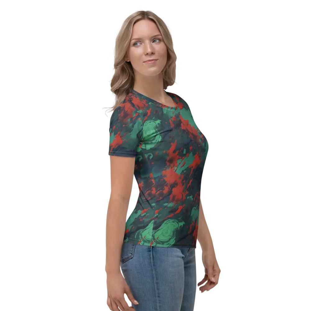 Emerald Tempest on Women's Crew Neck T-Shirt — Right
