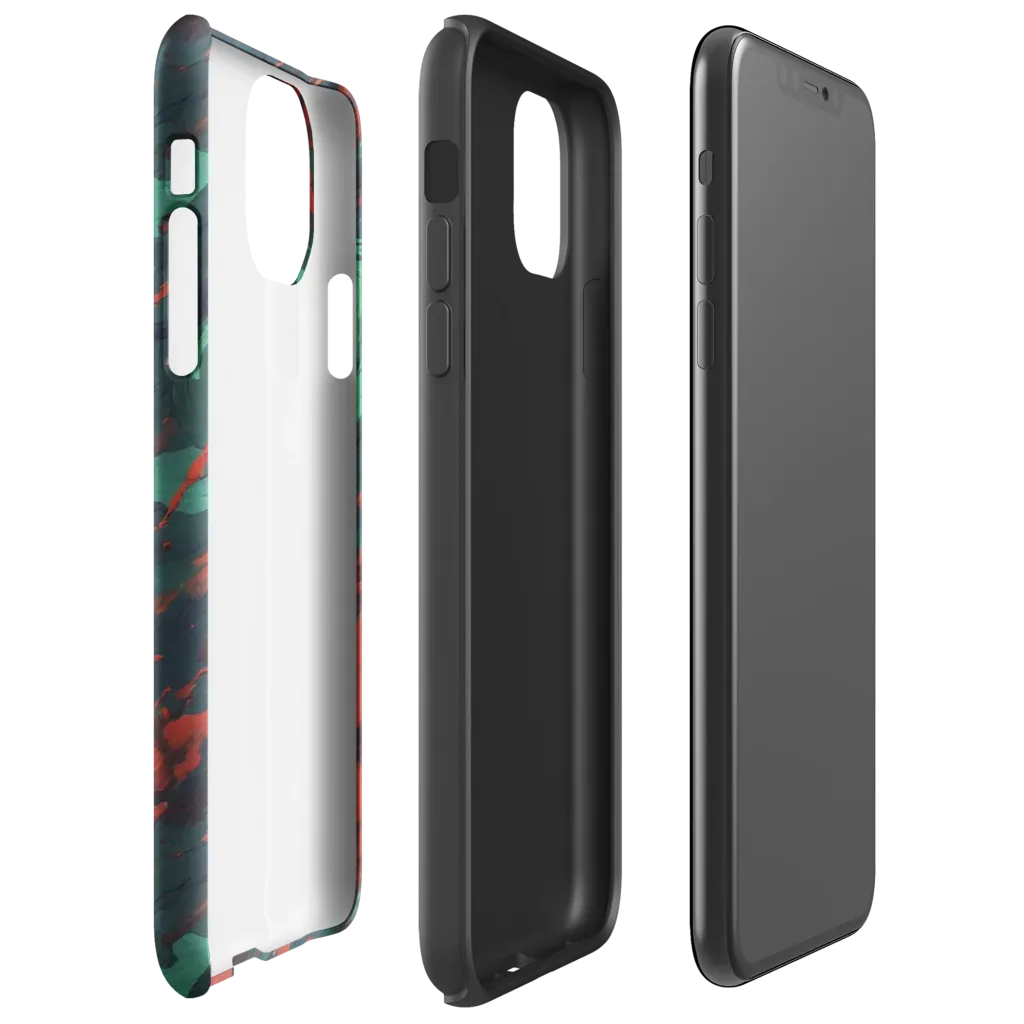 Emerald Tempest on Tough Case for iPhone® — Right