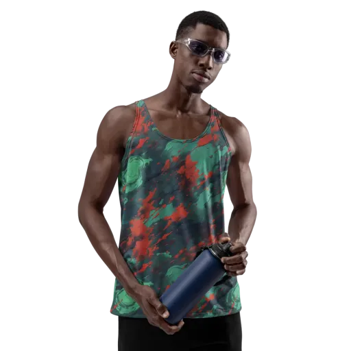 Emerald Tempest on a Men's Tank Top
