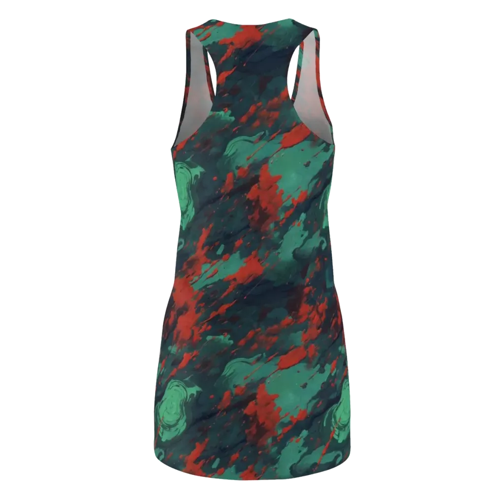 Emerald Tempest on Racerback Dress — Back