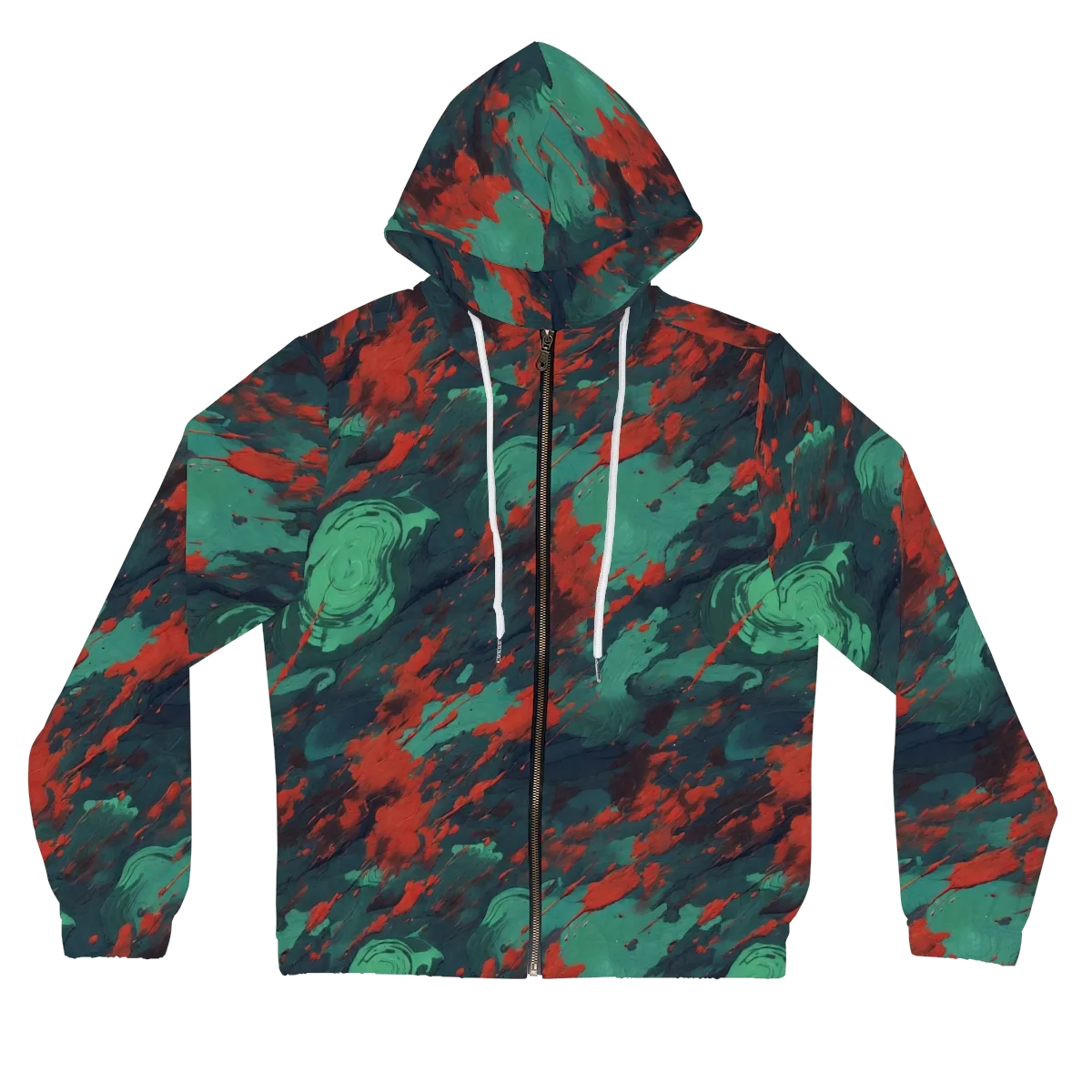 Emerald Tempest on Women's Full-Zip Hoodie — Front