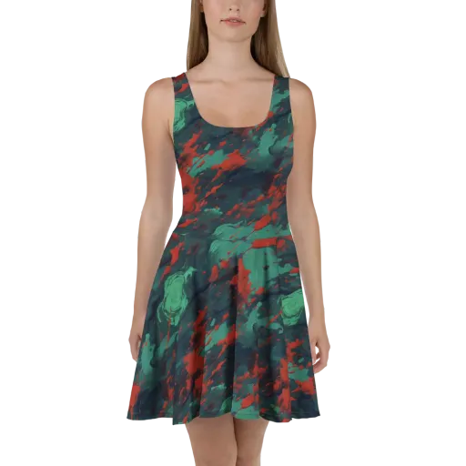 Emerald Tempest on a Skater Dress