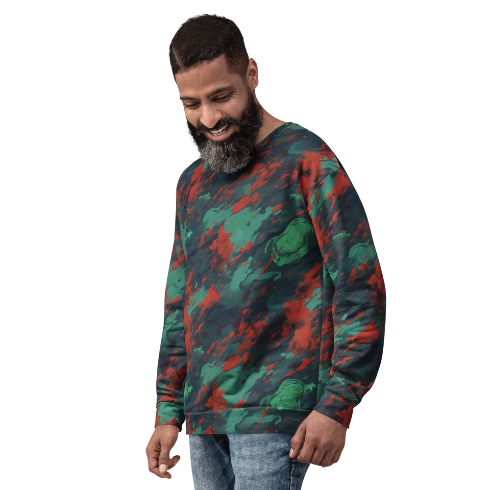 Emerald Tempest on Sweatshirt — Left Front