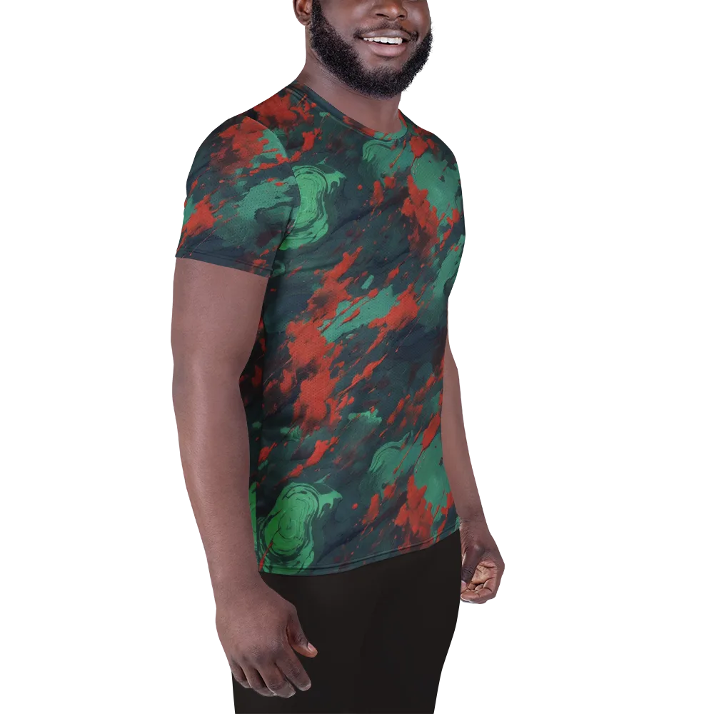 Emerald Tempest on Men's Athletic T-Shirt — Right