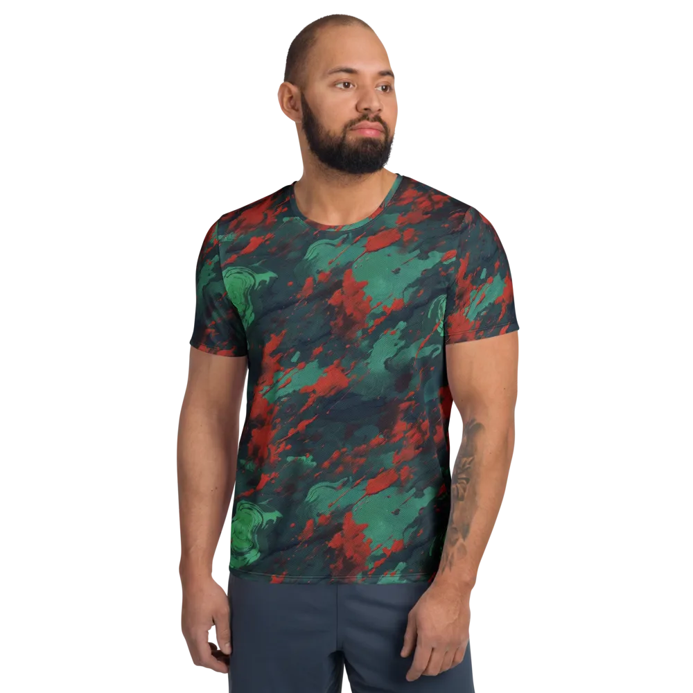 Emerald Tempest on Men's Athletic T-Shirt — Front