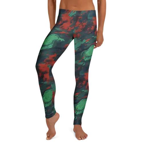 Emerald Tempest on a Leggings