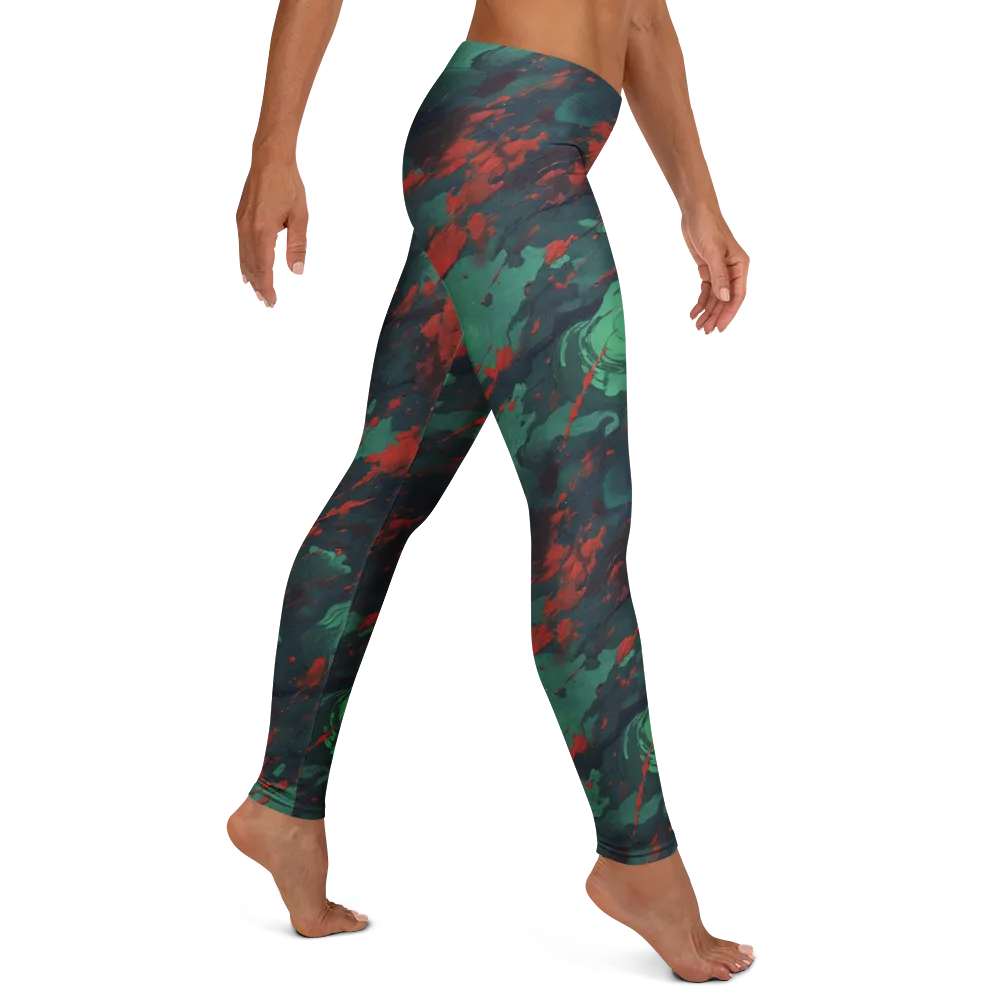Emerald Tempest on Leggings — Right