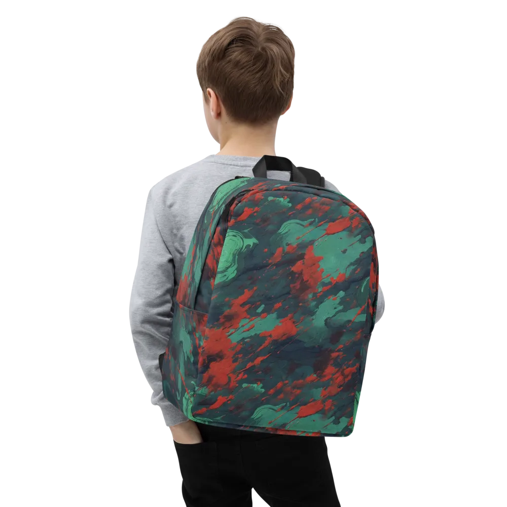 Emerald Tempest on Minimalist Backpack — Zoomed-in