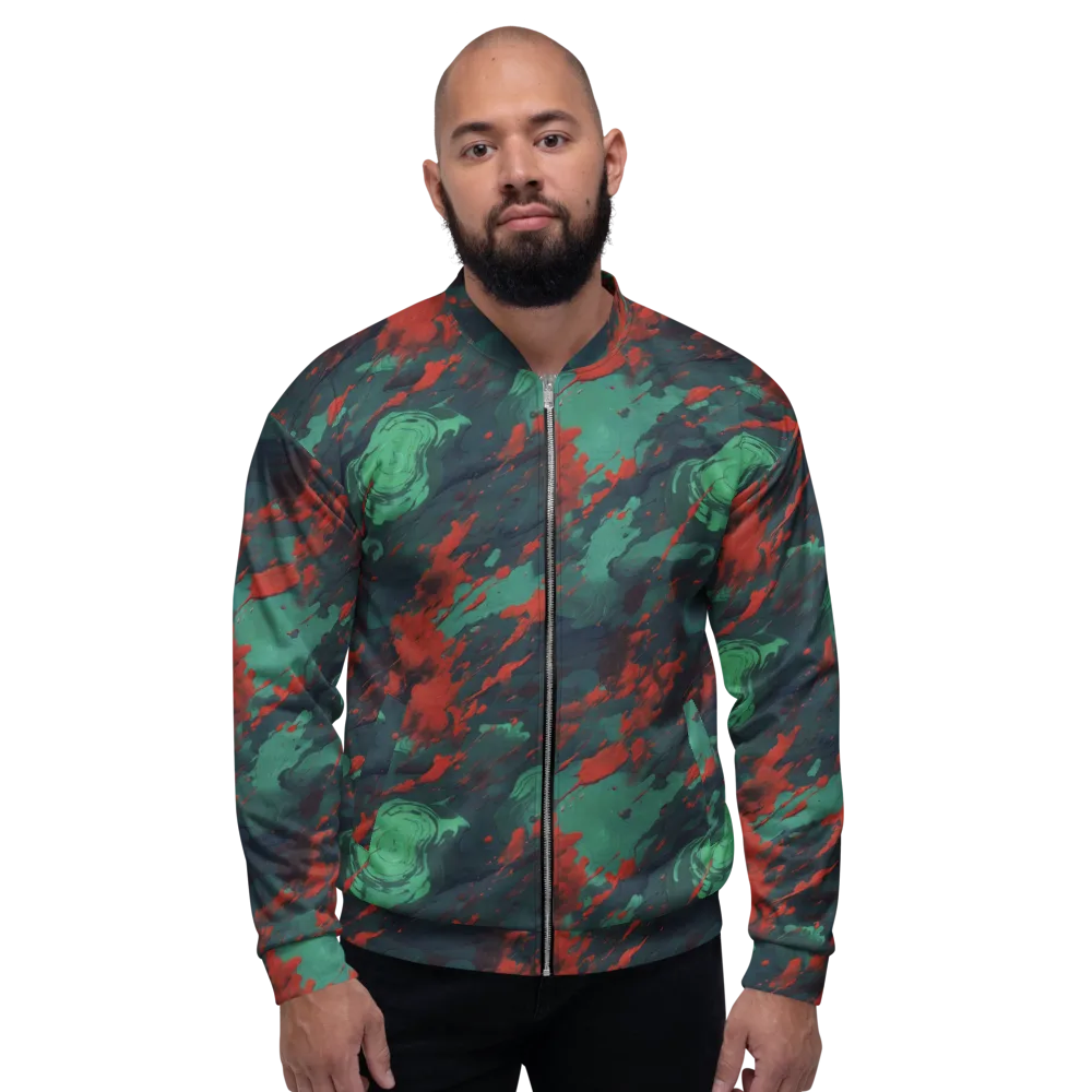 Emerald Tempest on Bomber Jacket — Front