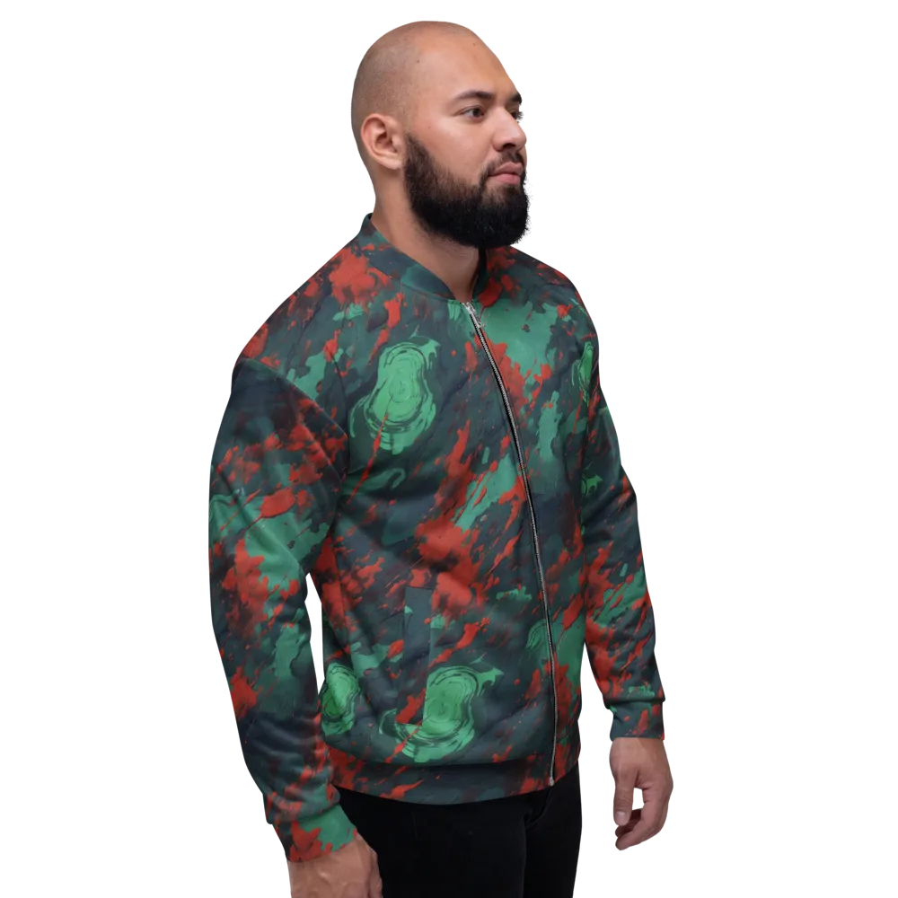 Emerald Tempest on Bomber Jacket — Right