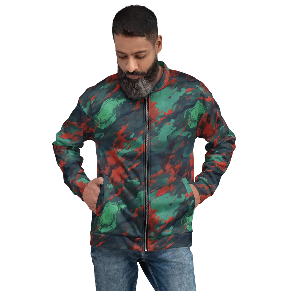 Emerald Tempest on Bomber Jacket — Front