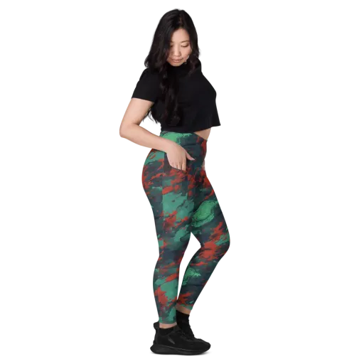 Emerald Tempest on a Leggings with Pockets