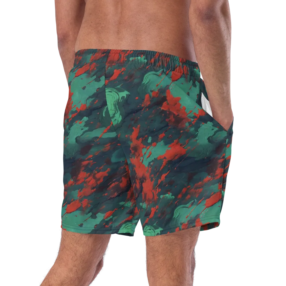 Emerald Tempest on Swim Trunks — Right Back