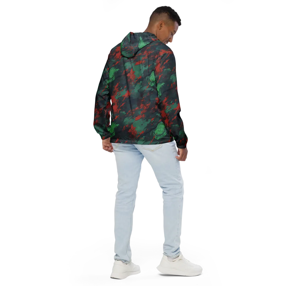 Emerald Tempest on Men's Windbreaker — Back