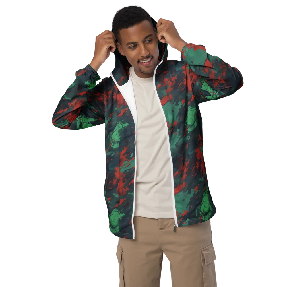 Emerald Tempest on Men's Windbreaker — Front