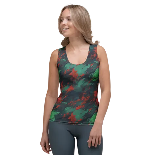 Emerald Tempest on a Women's Tank Top