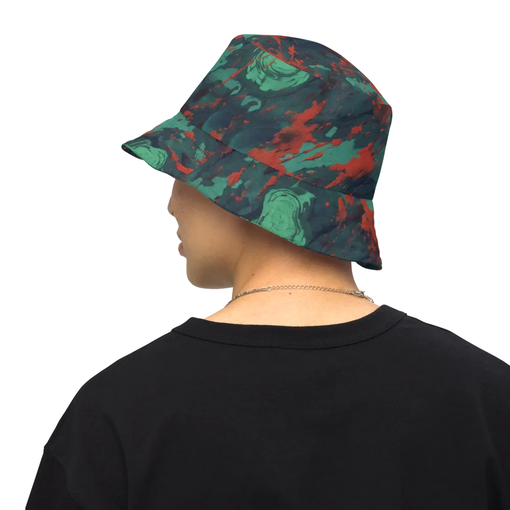 Emerald Tempest on Reversible Bucket Hat — Back Inside