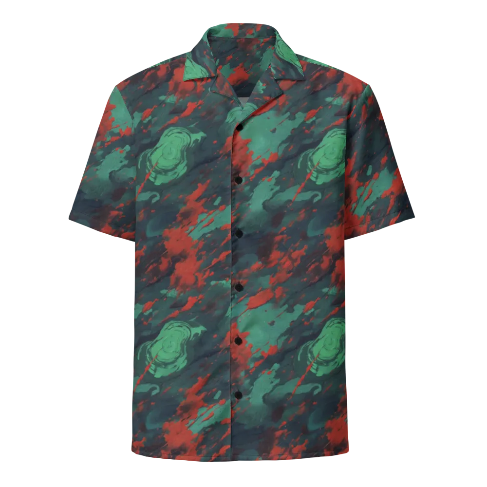 Emerald Tempest on Button Shirt — Front
