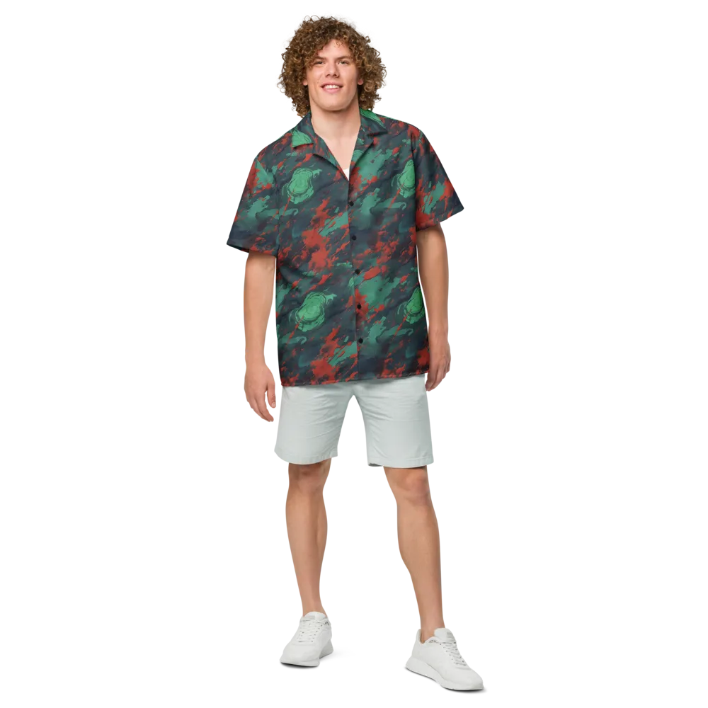 Emerald Tempest on Button Shirt — Front