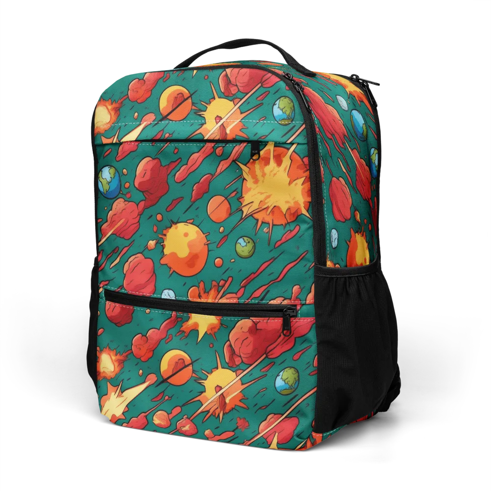 Astro Collision on Utility Backpack — Left Front