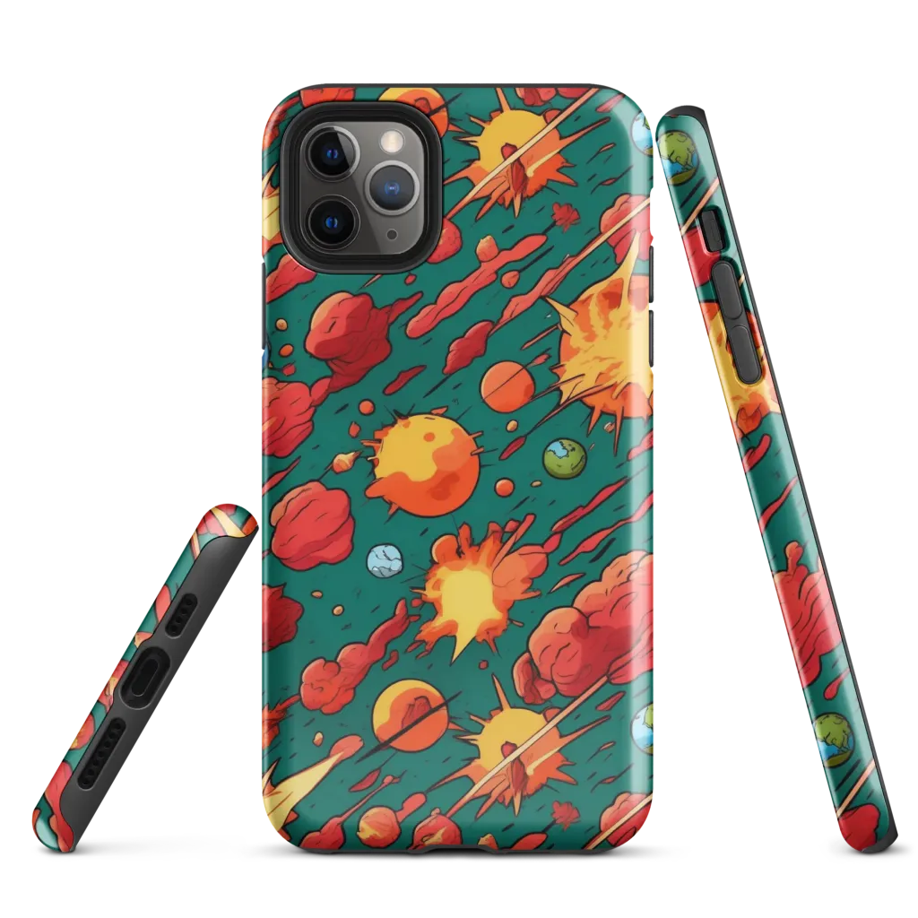 Astro Collision on Tough Case for iPhone® — Front
