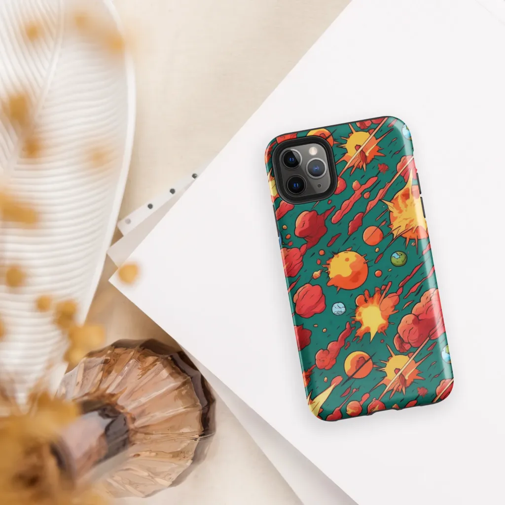 Astro Collision on Tough Case for iPhone® — Front