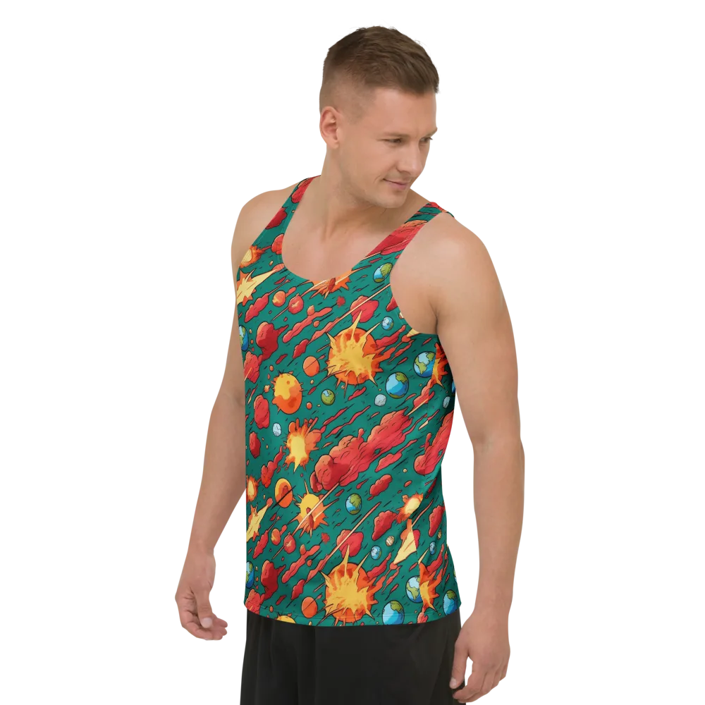 Astro Collision on Men's Tank Top — Left Front