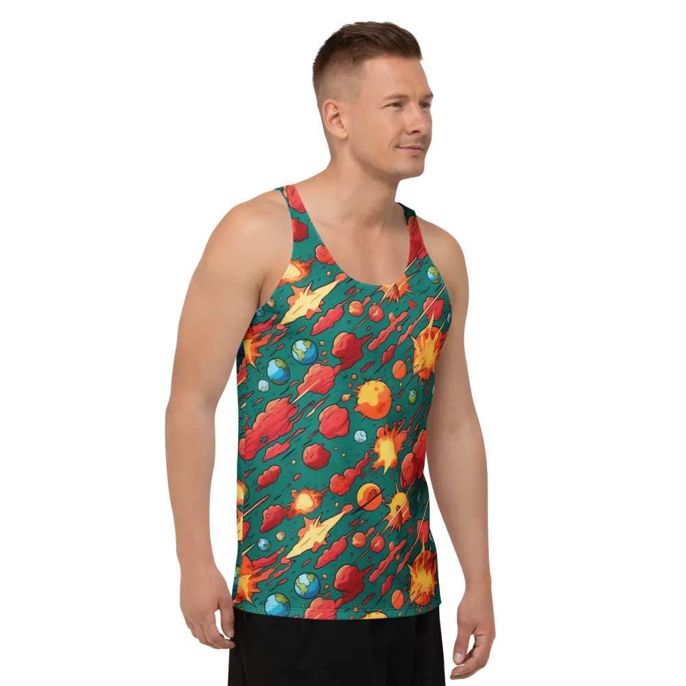 Astro Collision on Men's Tank Top — Right Front