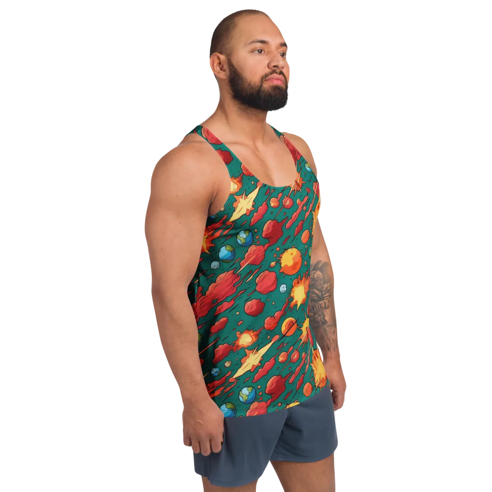 Astro Collision on Men's Tank Top — Right Front