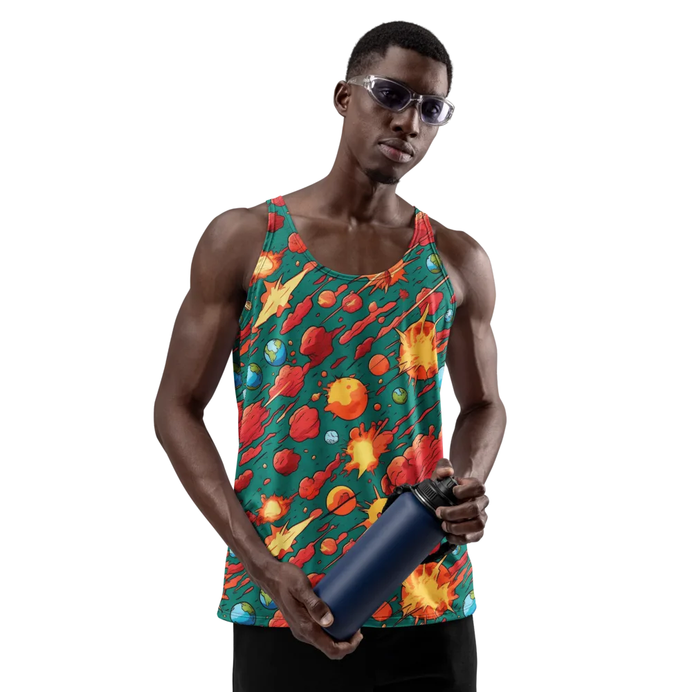 Astro Collision on Men's Tank Top — Front