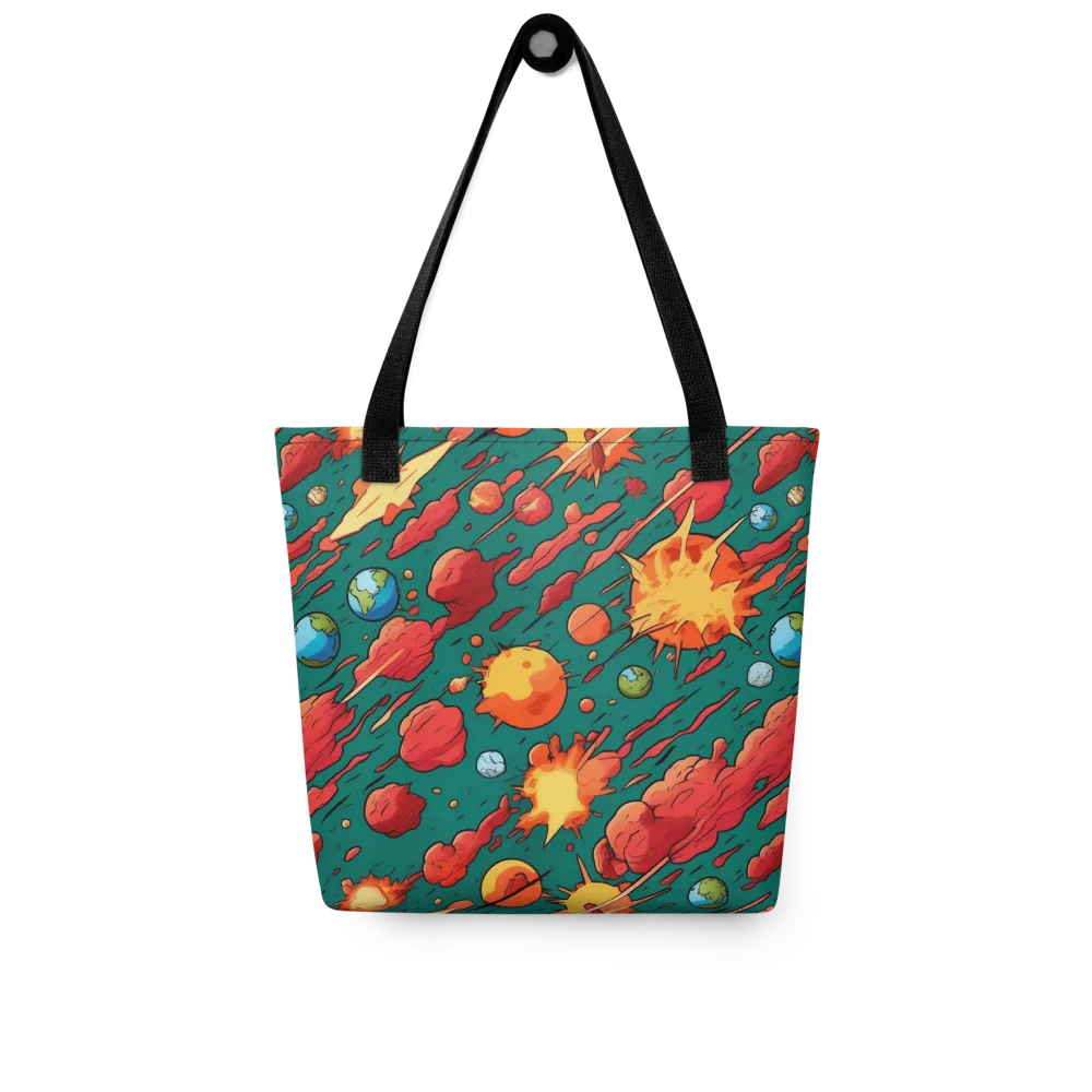 Astro Collision on Tote Bag — Front