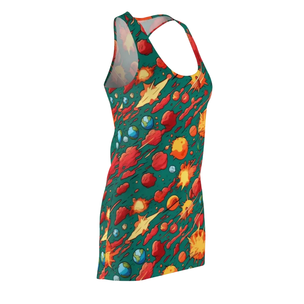 Astro Collision on Racerback Dress — Front Side