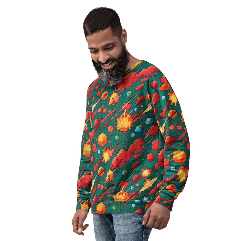 Astro Collision on Sweatshirt — Left Front