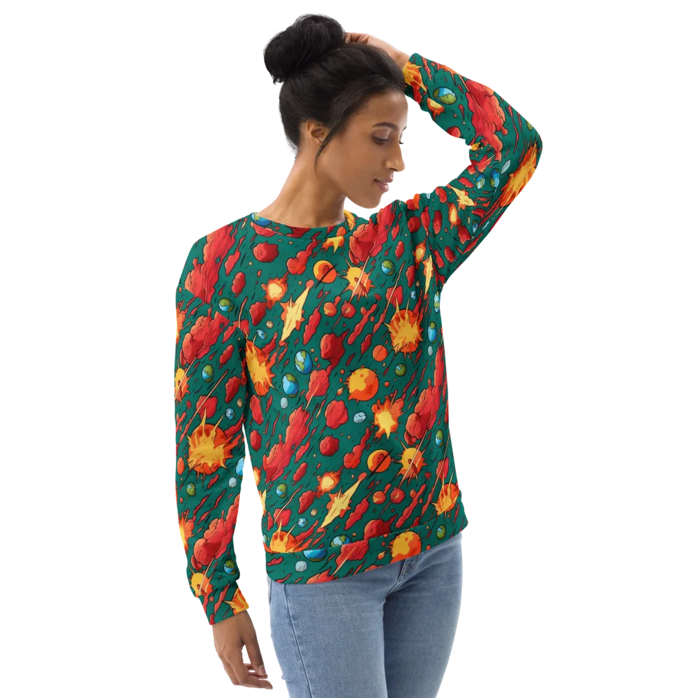 Astro Collision on Sweatshirt — Right Front