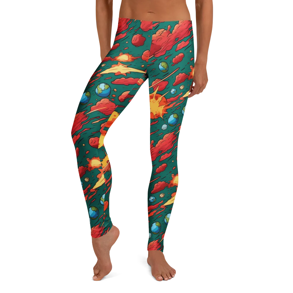 Astro Collision on Leggings — Front