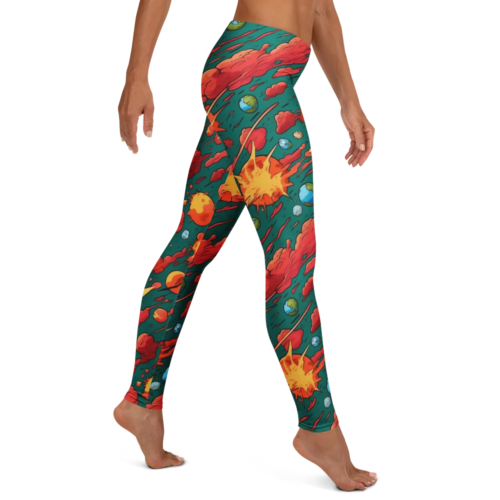 Astro Collision on Leggings — Right