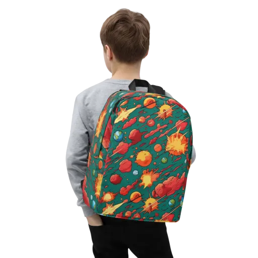Astro Collision on a Minimalist Backpack