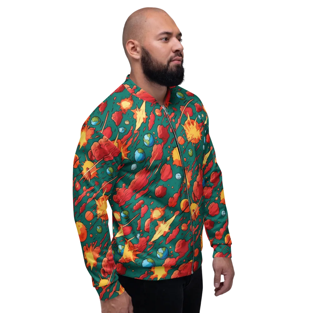 Astro Collision on Bomber Jacket — Right