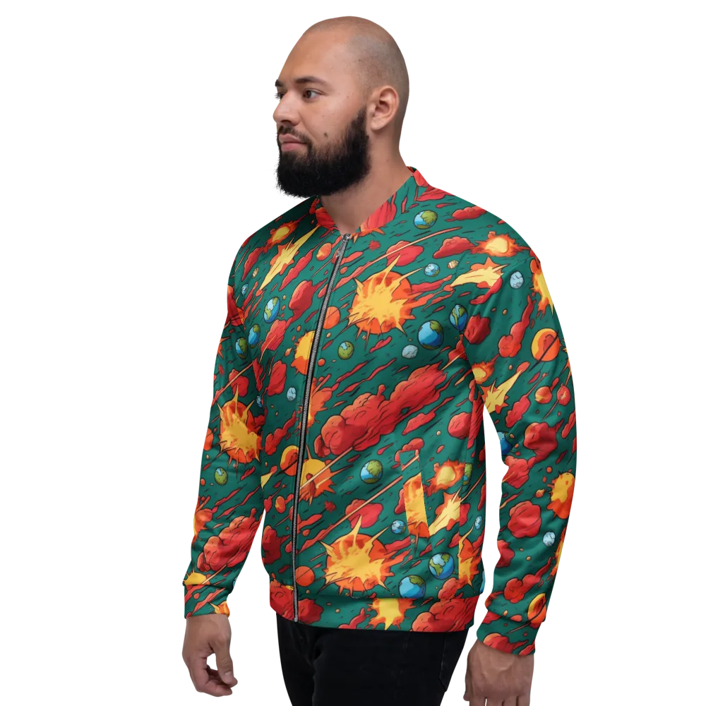 Astro Collision on Bomber Jacket — Left