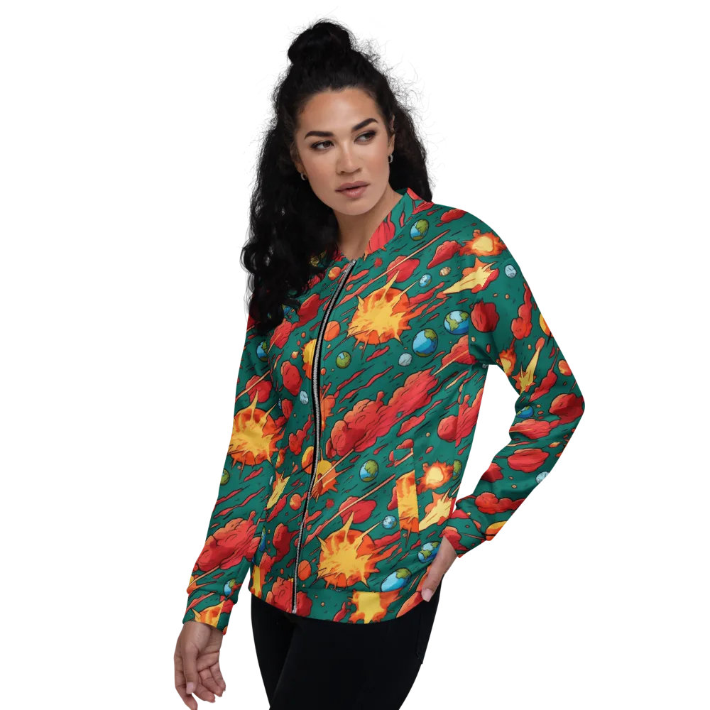 Astro Collision on Bomber Jacket — Left