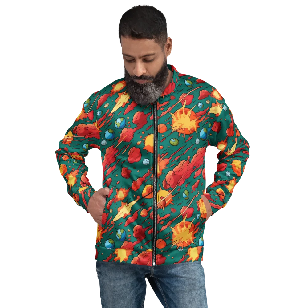 Astro Collision on Bomber Jacket — Front