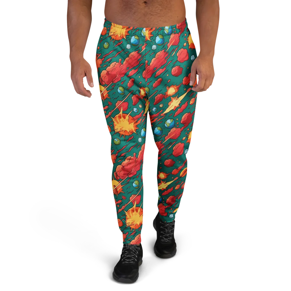 Astro Collision on Men's Joggers — Front