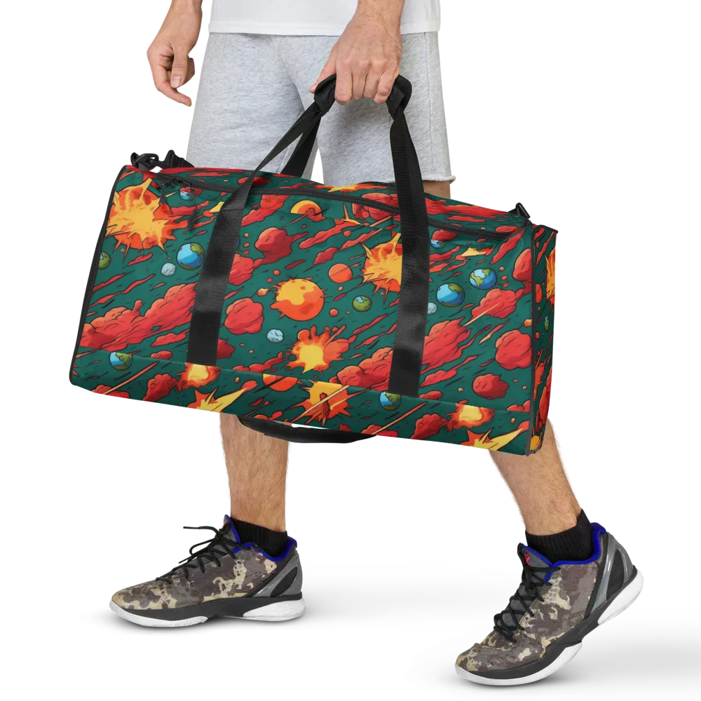 Astro Collision on Duffle Bag — Front