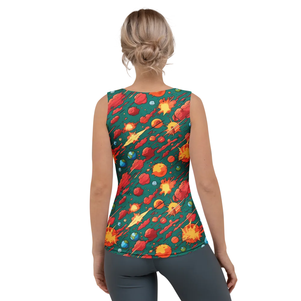 Astro Collision on Women's Tank Top — Back
