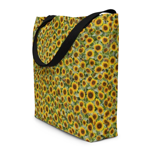 Sunflower Solstice on a Large Tote Bag W/ Pocket