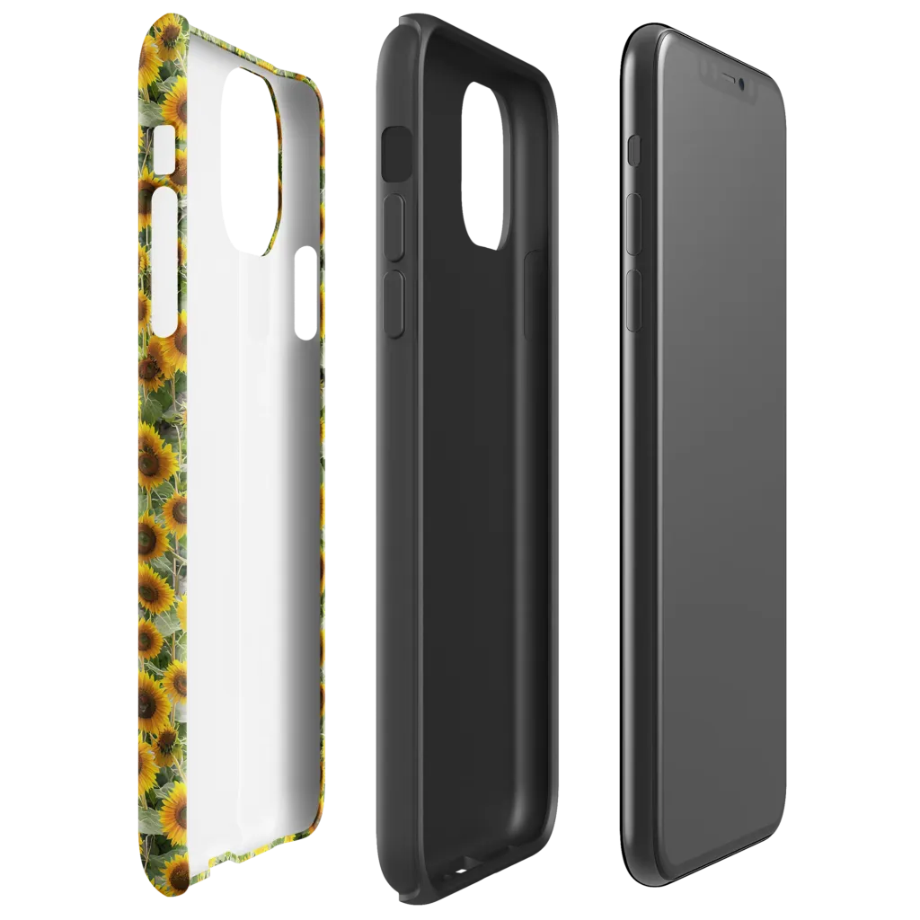 Sunflower Solstice on Tough Case for iPhone® — Right