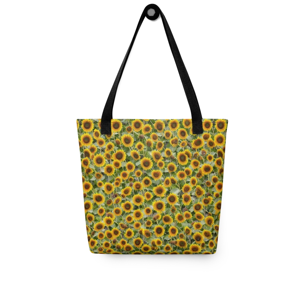Sunflower Solstice on Tote Bag — Front