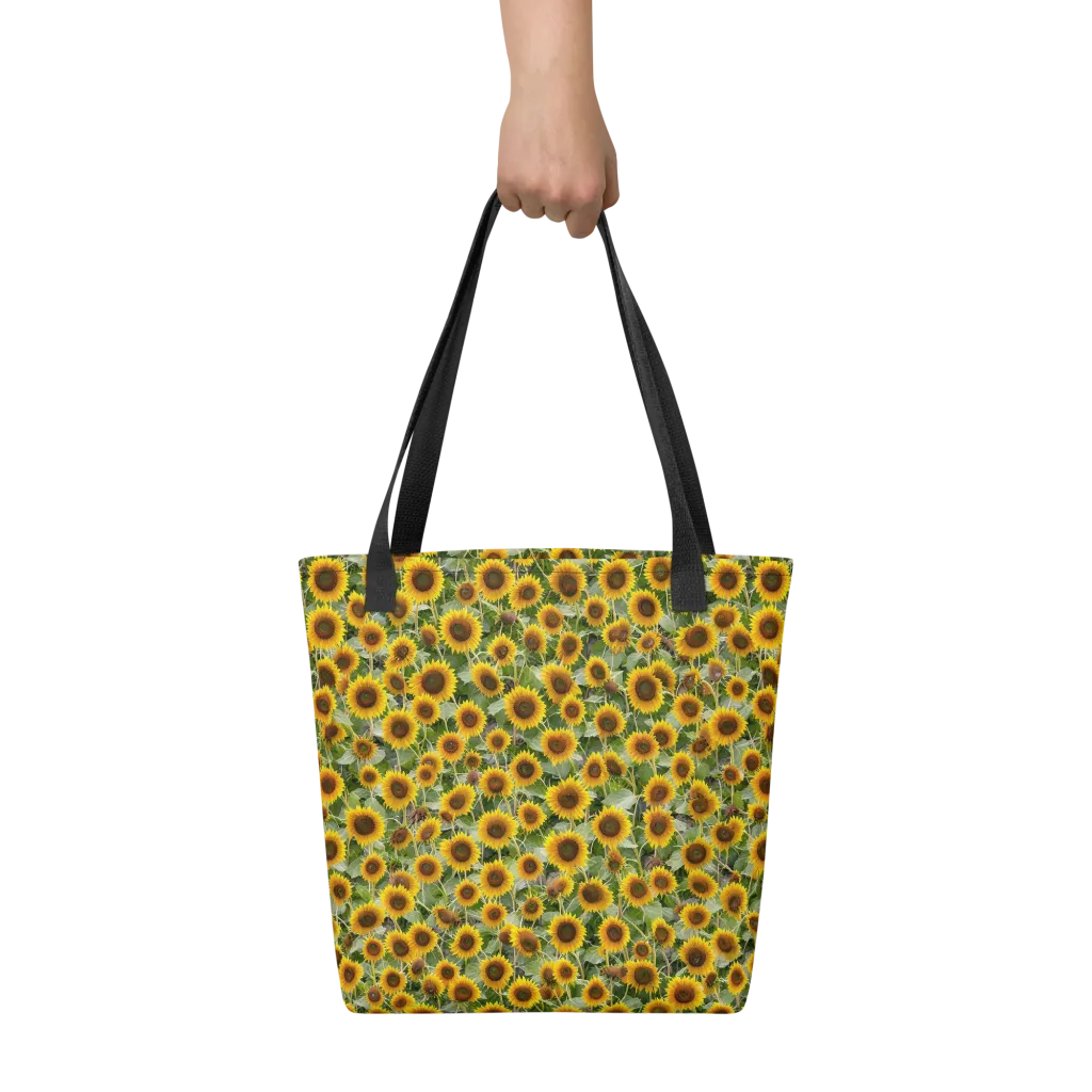 Sunflower Solstice on Tote Bag — Front
