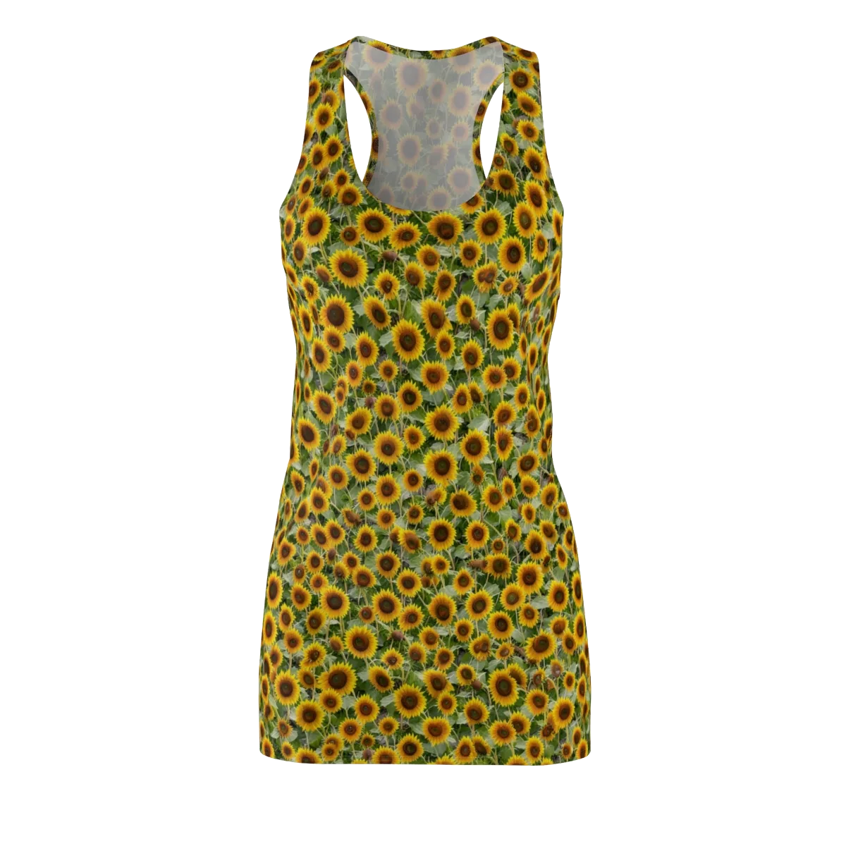 Sunflower Solstice on Racerback Dress — Front