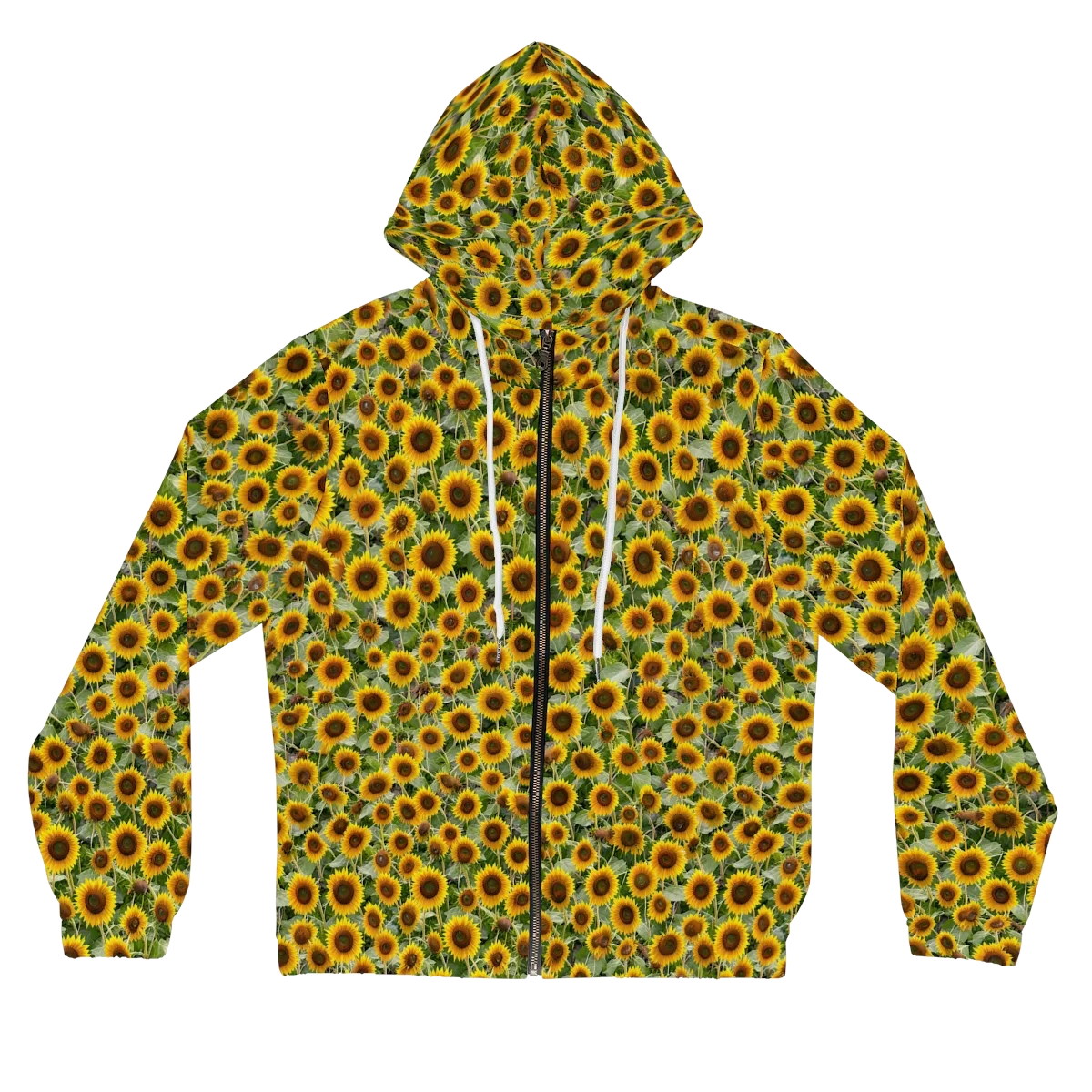 Sunflower Solstice on Women's Full-Zip Hoodie — Front